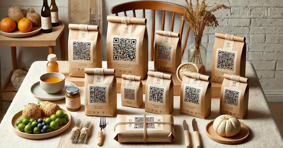 Image representing title 'QR Codes for Food Packaging'