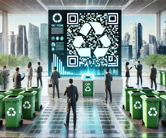 Image representing title 'QR Codes for Waste Reduction'